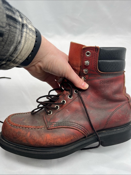 Vintage Red Wing Moc Toe Supersole Work Boots Leather Vintage Red Wing 404 Leather Moc Toe Super Sole Work Boots  main image 3